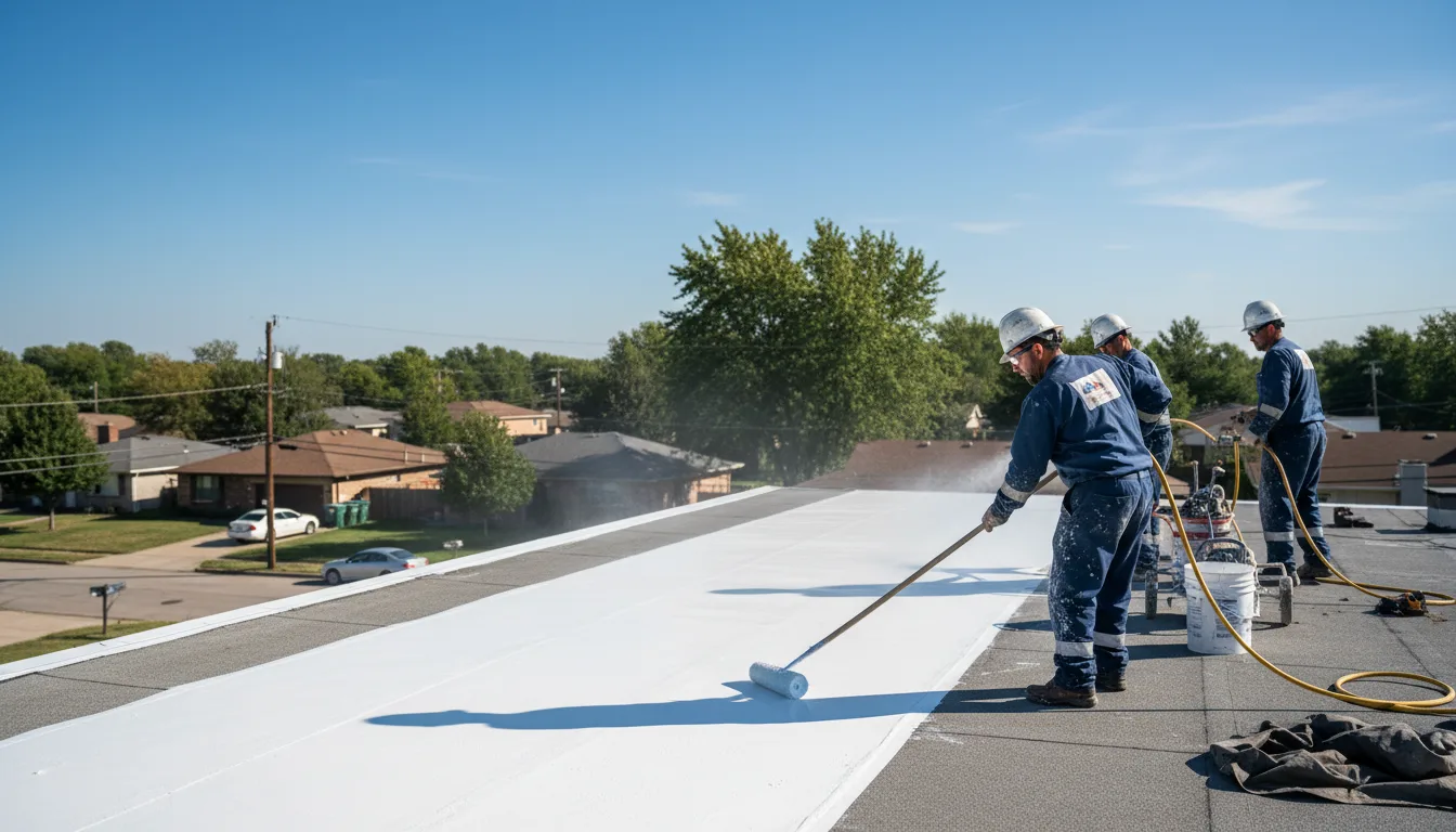 Commercial roof coating in Voss, TX near me